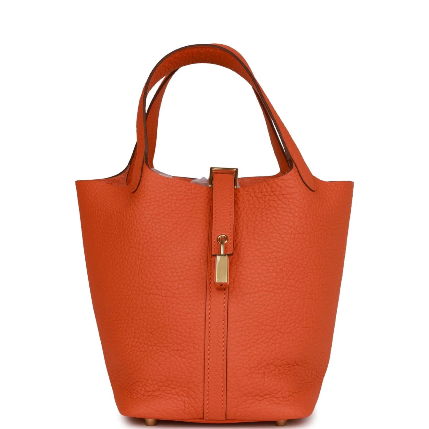 Hermès Picotin Lock 18 Orange H Clemence Gold Hardware